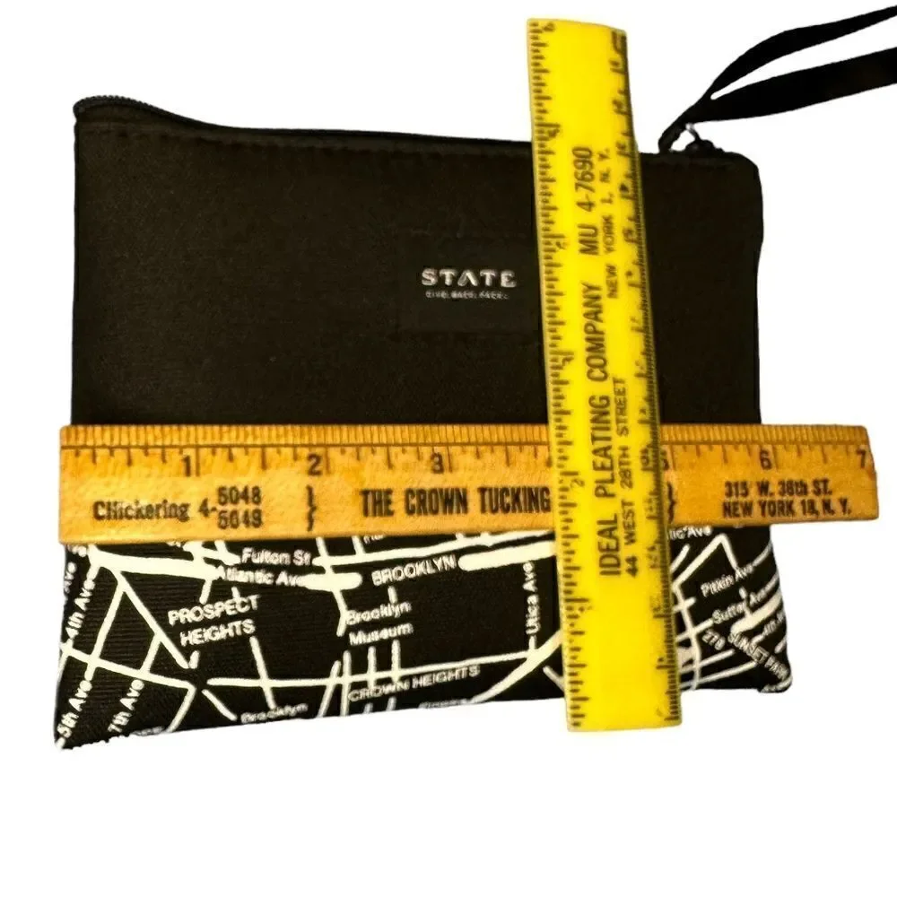State Bags Brooklyn New York Toiletry Travel Accessory Pouch Bag Black